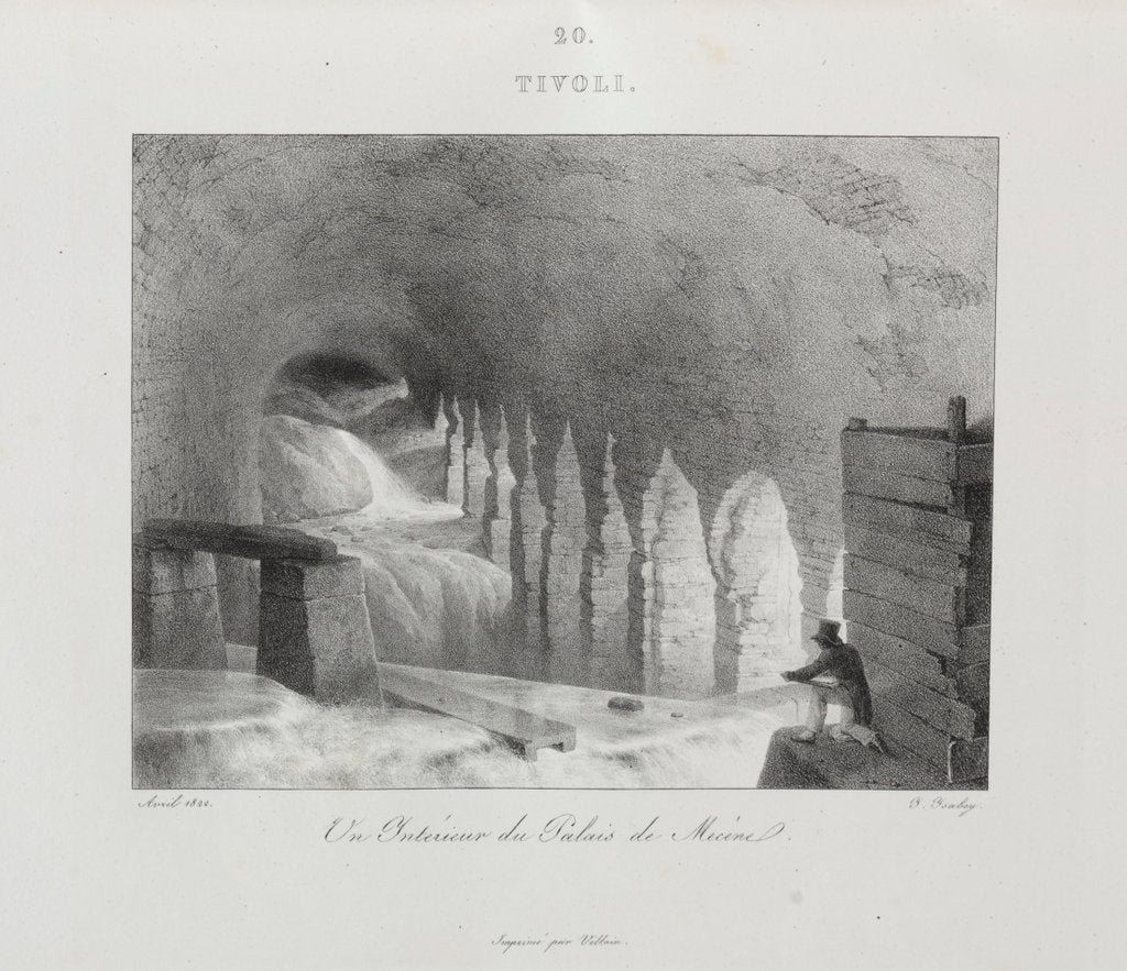 Detail of Voyage en Italie en 1822, 1833 by Jean-Baptiste Isabey