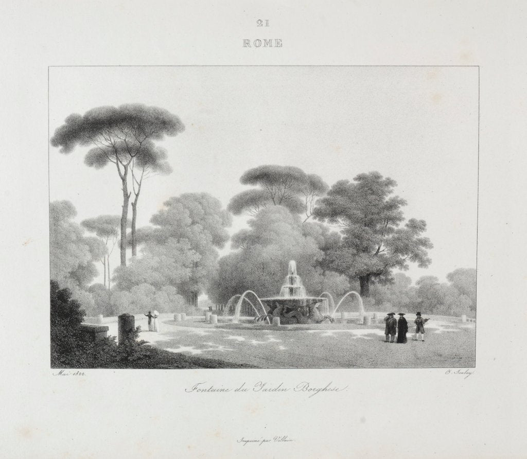 Detail of Voyage en Italie en 1822, 1833 by Jean-Baptiste Isabey