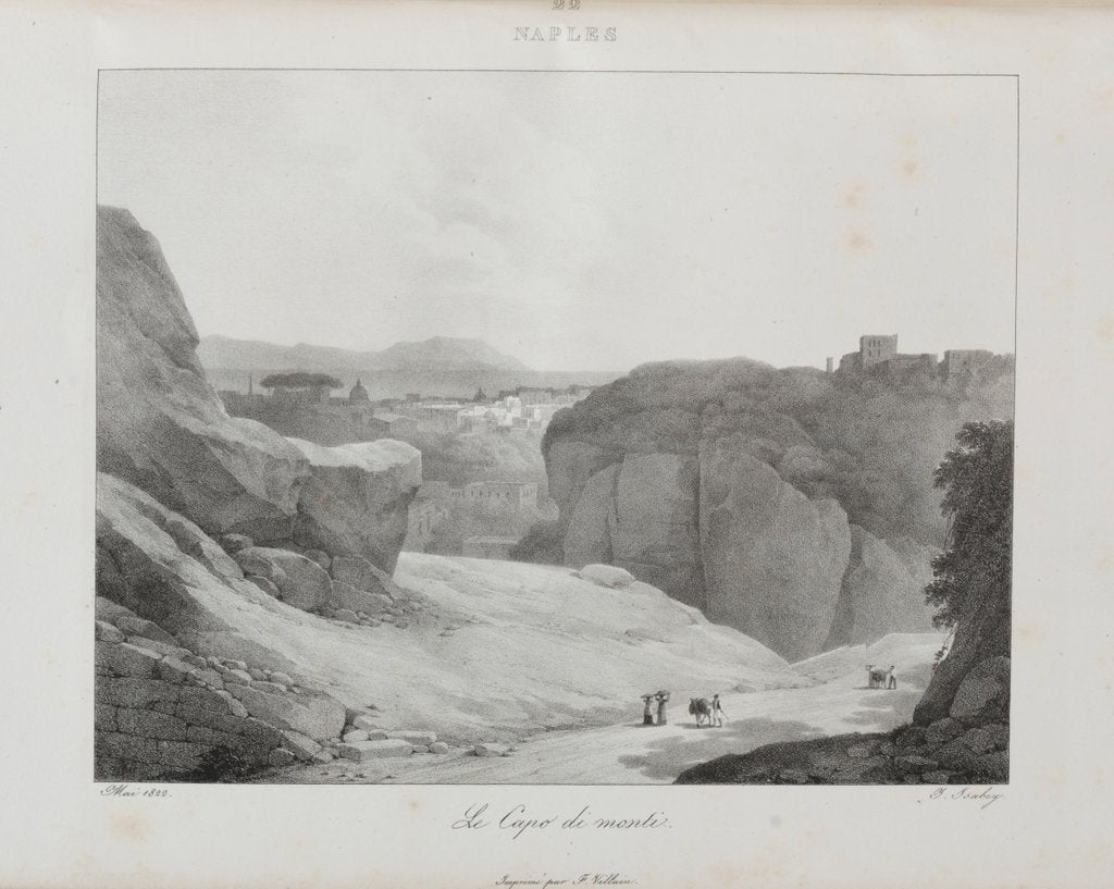 Detail of Voyage en Italie en 1822, 1833 by Jean-Baptiste Isabey