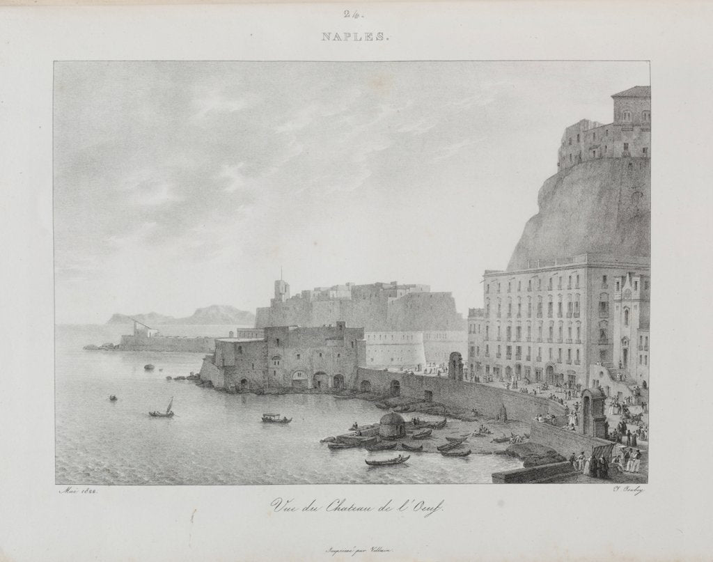Detail of Voyage en Italie en 1822, 1833 by Jean-Baptiste Isabey