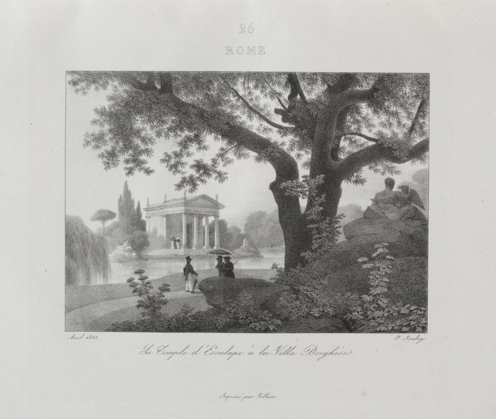 Detail of Voyage en Italie en 1822, 1833 by Jean-Baptiste Isabey