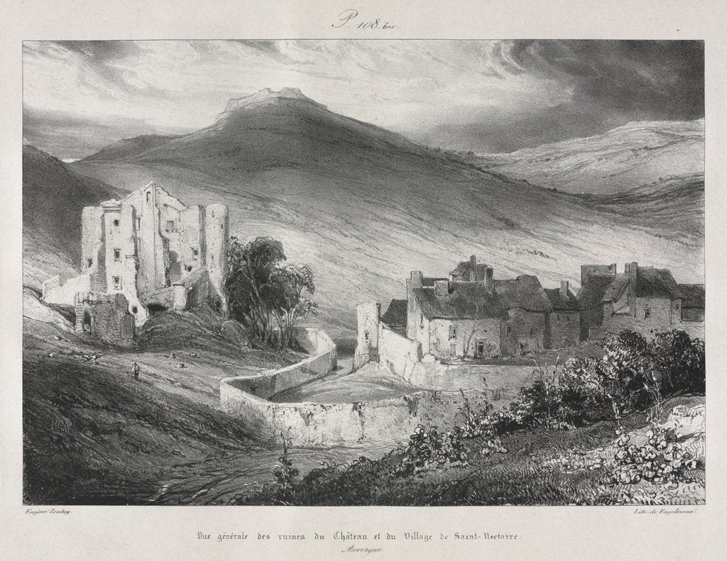 Detail of Voyages pittoresques et romantiques dans lancienne France, Auvergne…, 1831 by Eugène Isabey