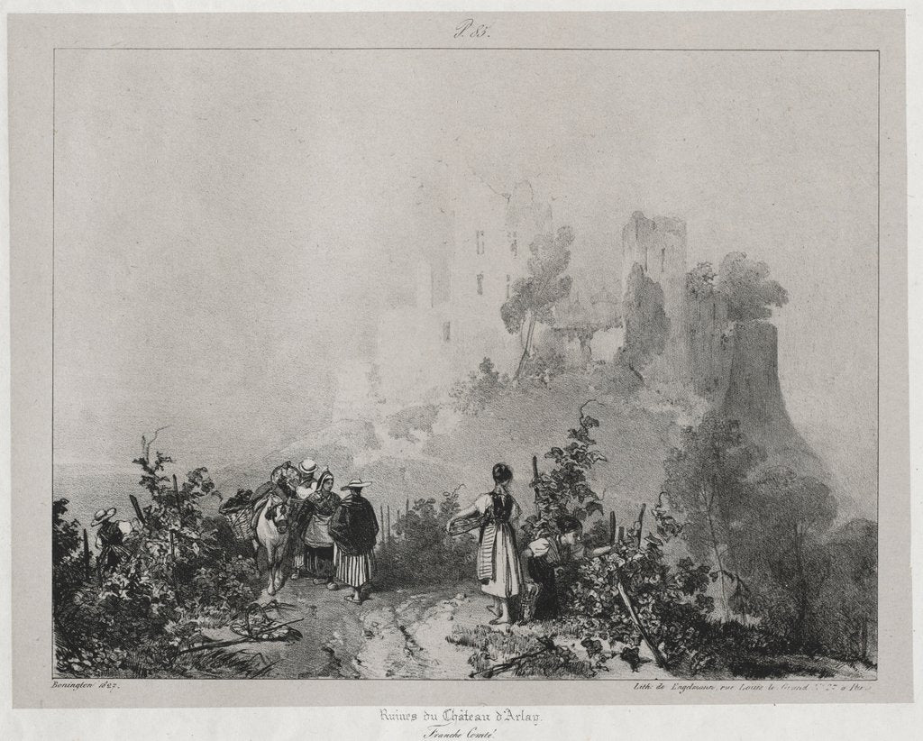 Detail of Voyages pittoresques et romantiques dans lancienne France, Franche-Comté…, 1825 by Richard Parkes Bonington
