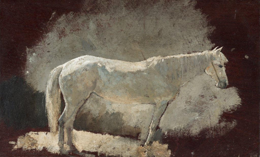 Detail of White Mare, c. 1868 by Winslow Homer