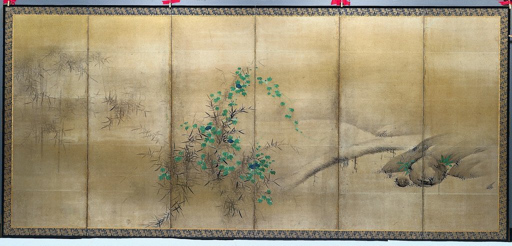 Detail of Winter and Summer Flowers, c. 1600 by Yusho Kaiho