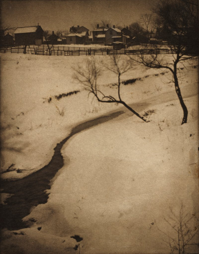 Detail of Winter Landscape, c. 1900 by Clarence H. White
