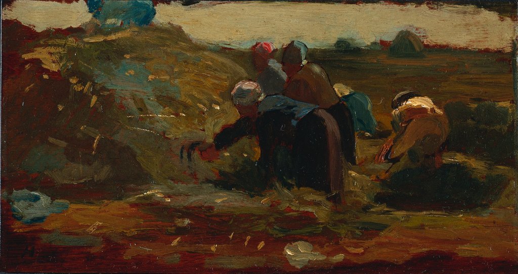 Detail of Women Working in a Field, 1867 by Winslow Homer