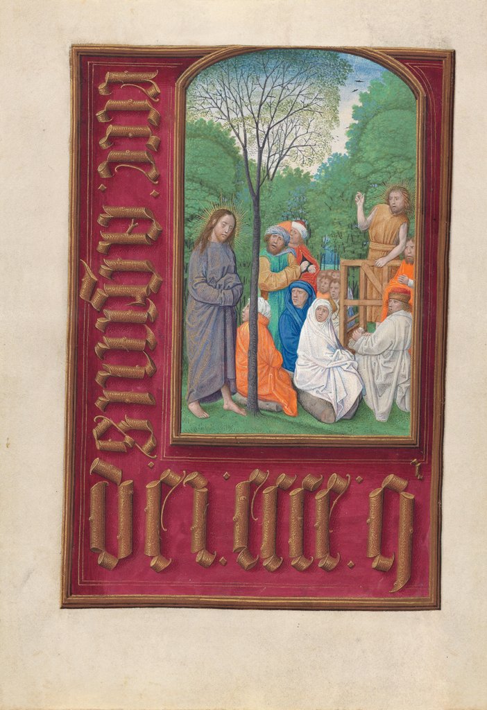 Detail of Hours of Queen Isabella the Catholic, Queen of Spain: Fol. 169v, St. John the Baptist?, c. 1500 by Master of the First Prayerbook of Maximillian