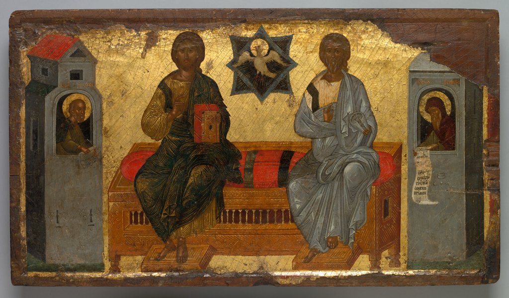 Detail of Icon of the New Testament Trinity, c. 1450 by Unknown