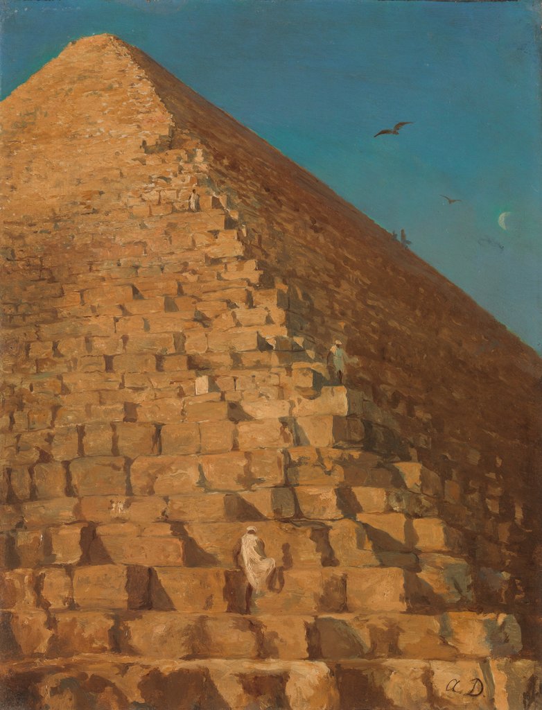 Detail of The Great Pyramid, Giza, 1830 or later by Unknown
