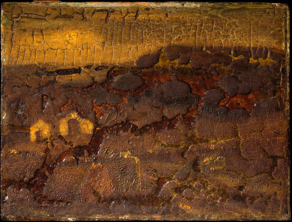 Detail of Curfew Hour, by 1882 by Albert Pinkham Ryder