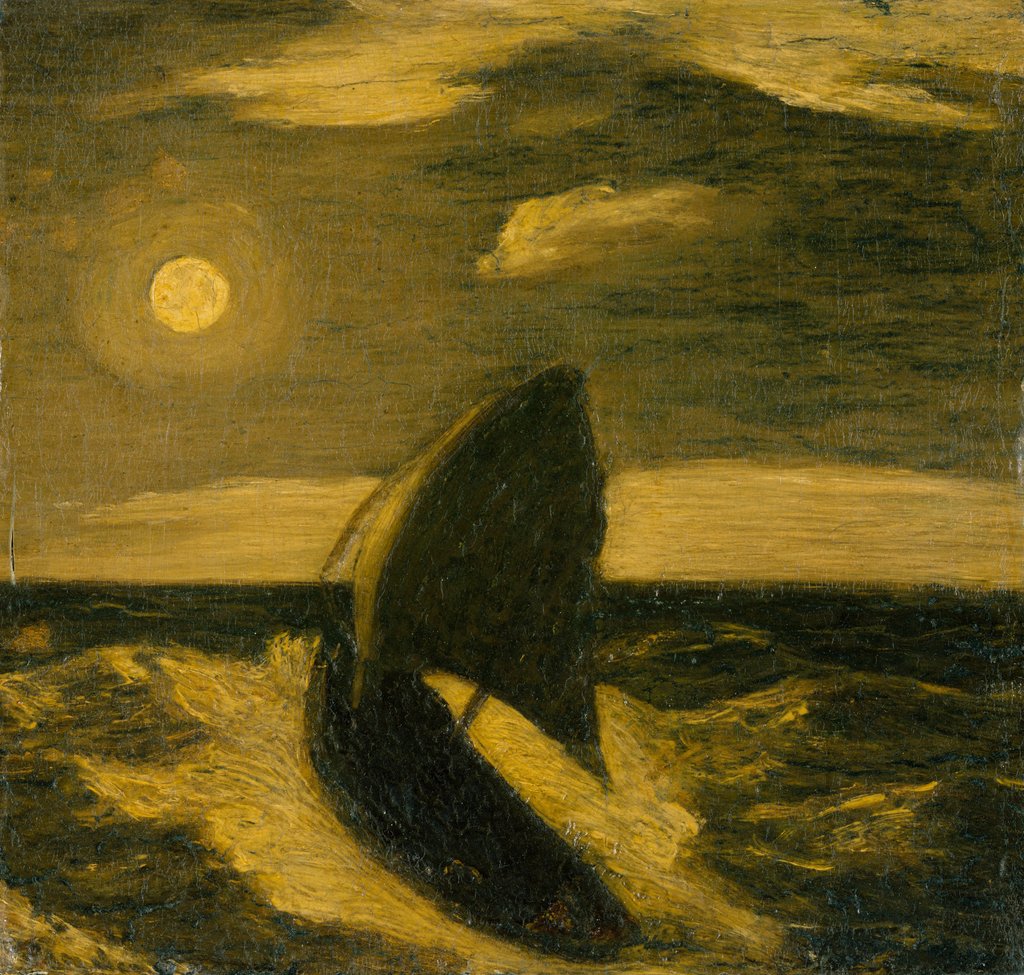 Detail of The Toilers of the Sea, ca. 1880-85 by Albert Pinkham Ryder
