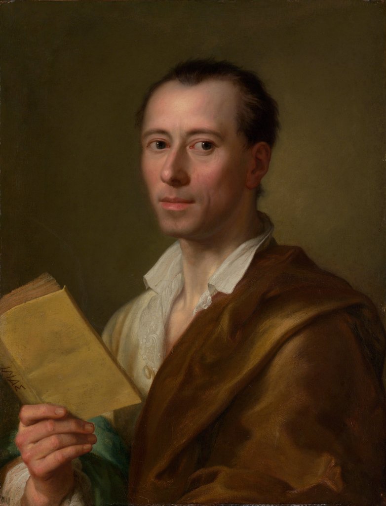 Detail of Johann Joachim Winckelmann, ca. 1777 by Anton Raphael Mengs