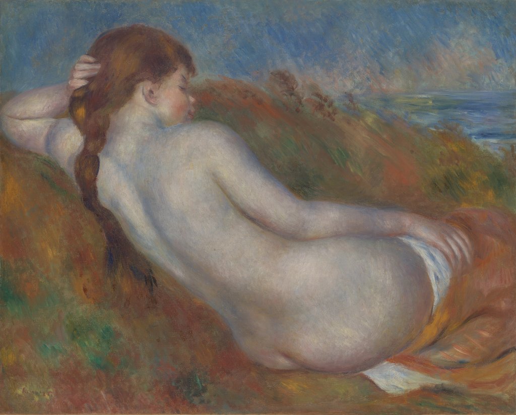 Detail of Reclining Nude, 1883 by Pierre-Auguste Renoir