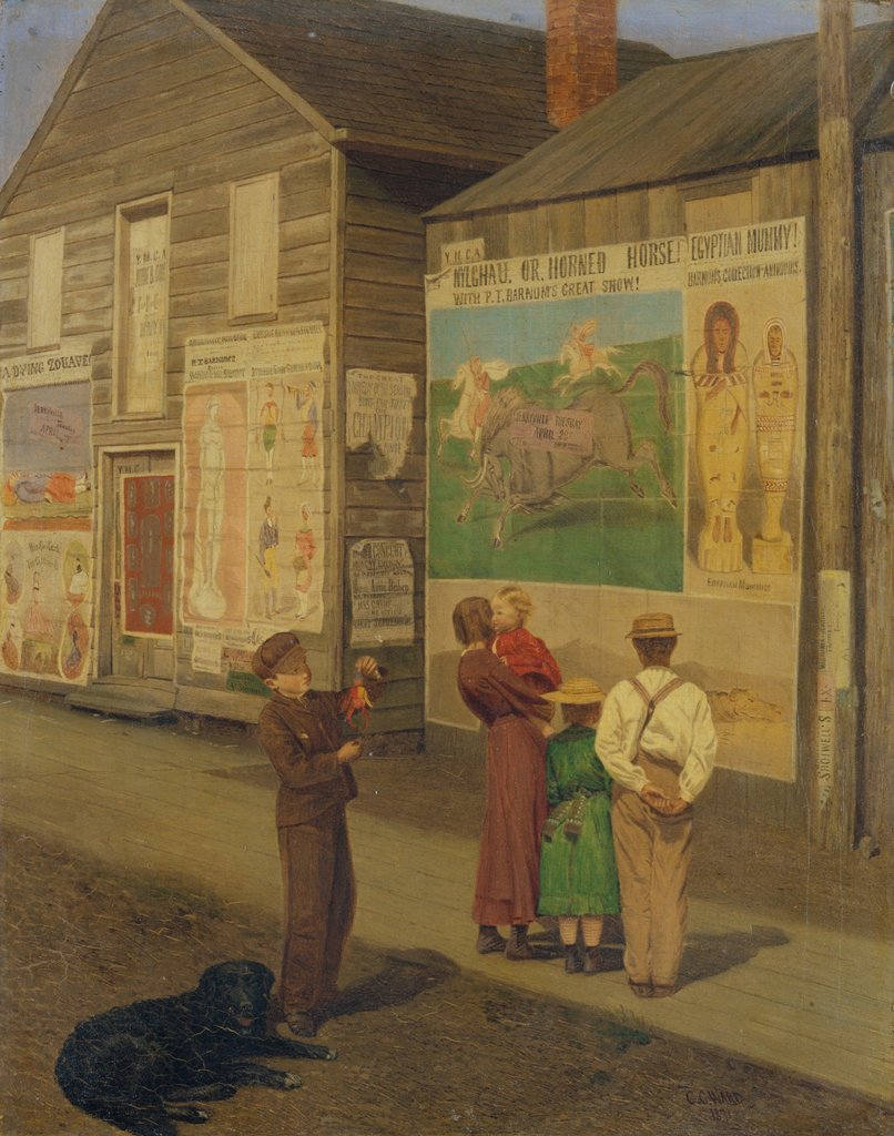 Detail of Coming Events Cast Their Shadows Before, 1871 by Charles Caleb Ward
