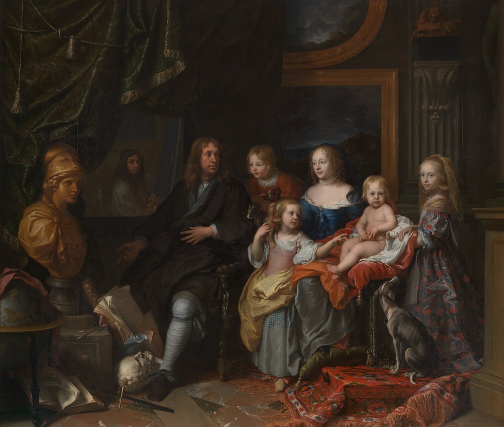 Detail of Everhard Jabach and His Family, ca. 1660 by Charles le Brun