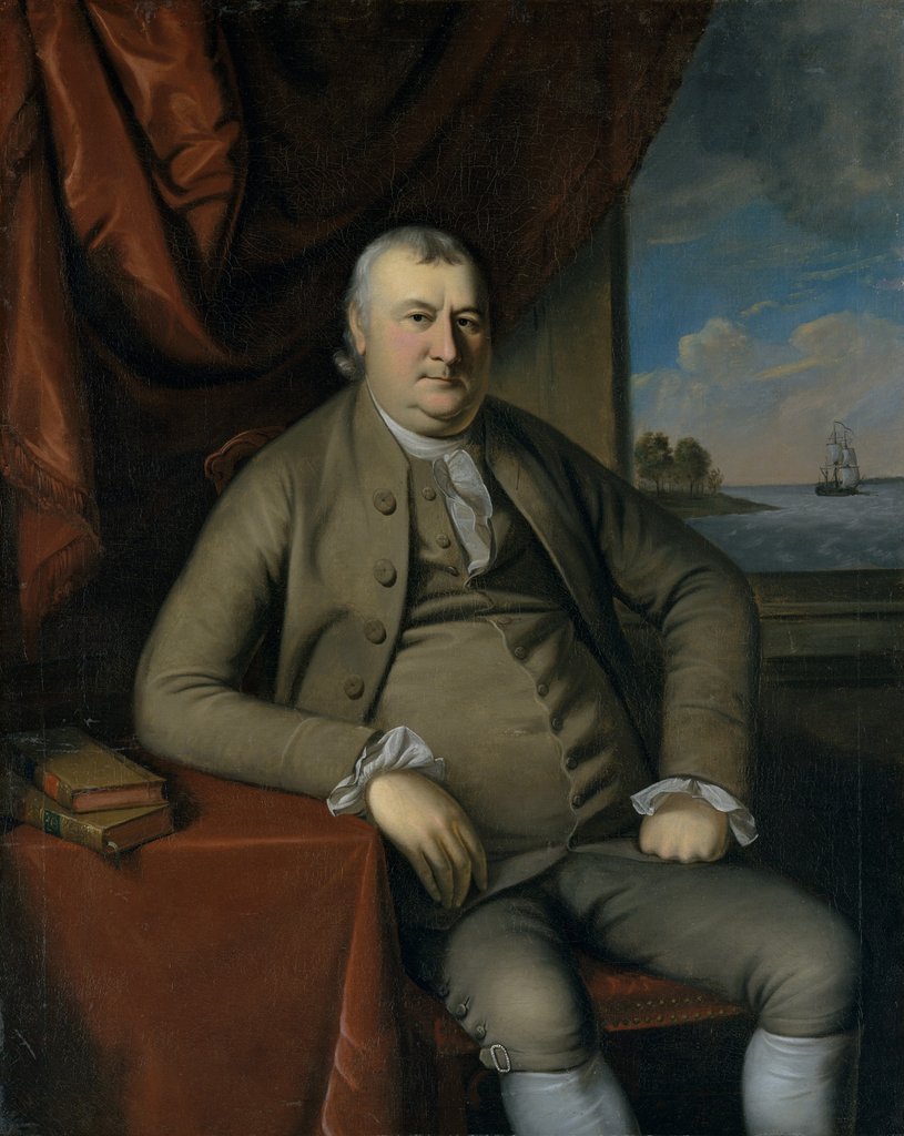 Detail of Samuel Mifflin, 1777-80 by Charles Willson Peale