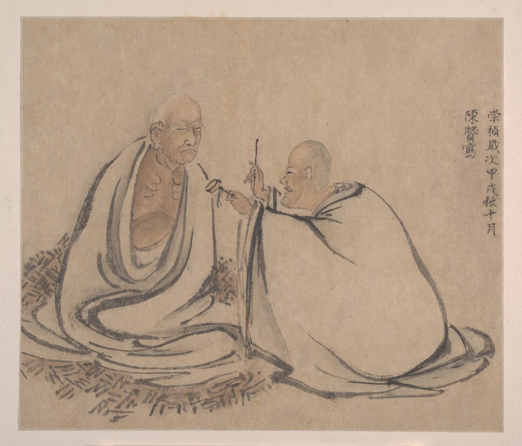 Detail of The Sixteen Luohans, spurious date of 1634 by Unknown