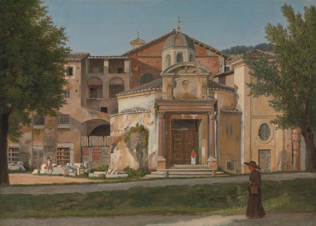 Detail of A Section of the Via Sacra, Rome, ca. 1814-15 by CW Eckersberg