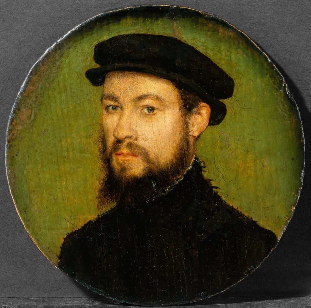 Detail of Portrait of a Man, ca. 1545 by Corneille de Lyon