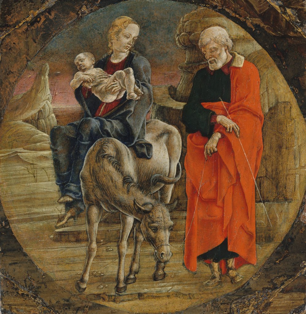 Detail of The Flight into Egypt, 1470s by Cosmè Tura