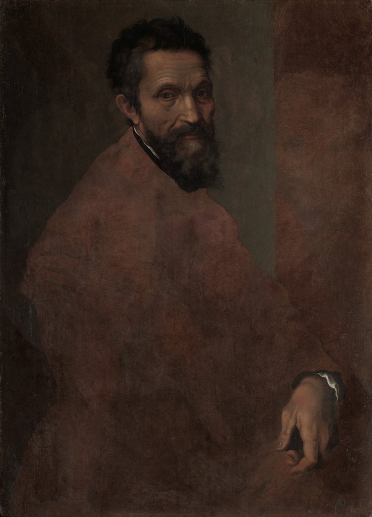 Detail of Michelangelo Buonarroti, probably ca. 1544 by Daniele da Volterra