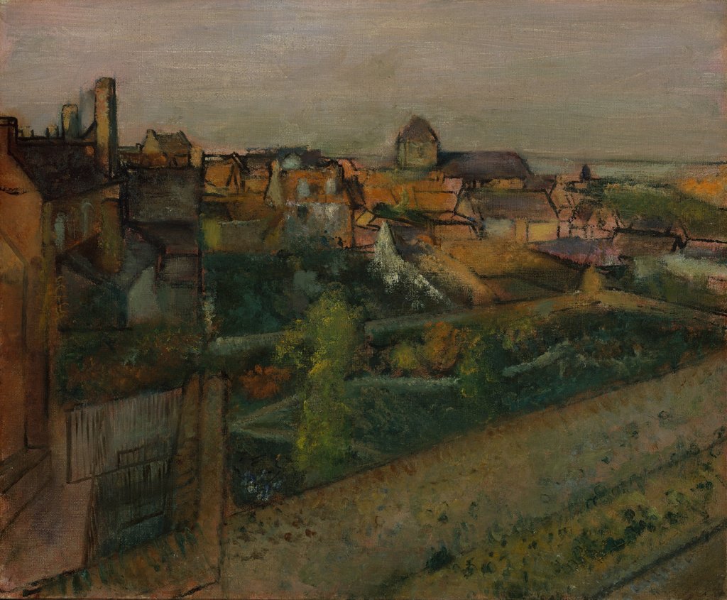 Detail of View of Saint-Valéry-sur-Somme, 1896-98 by Edgar Degas
