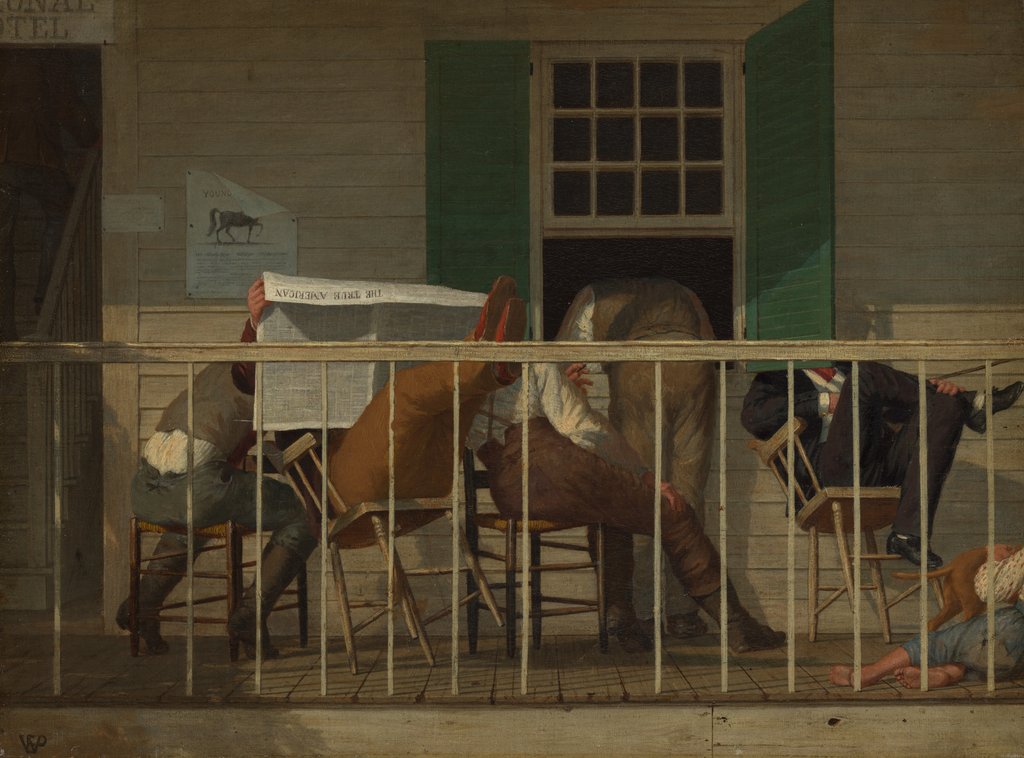 Detail of The True American, ca. 1874 by Enoch Wood Perry