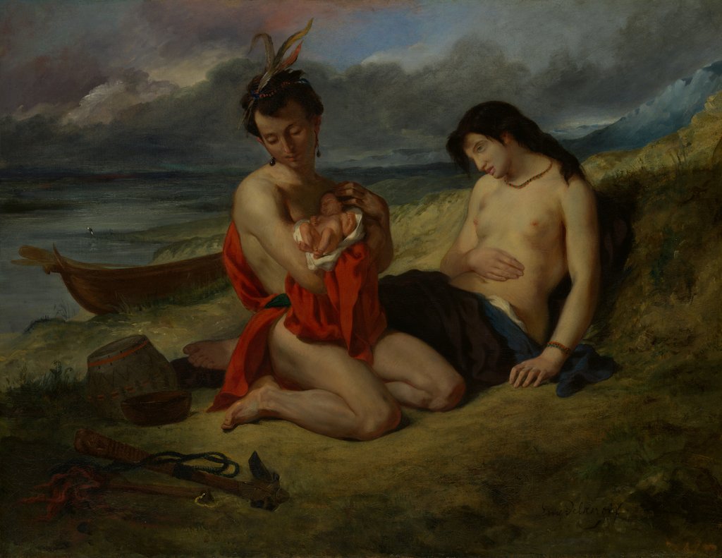 Detail of The Natchez, 1823-24 and 1835 by Eugene Delacroix