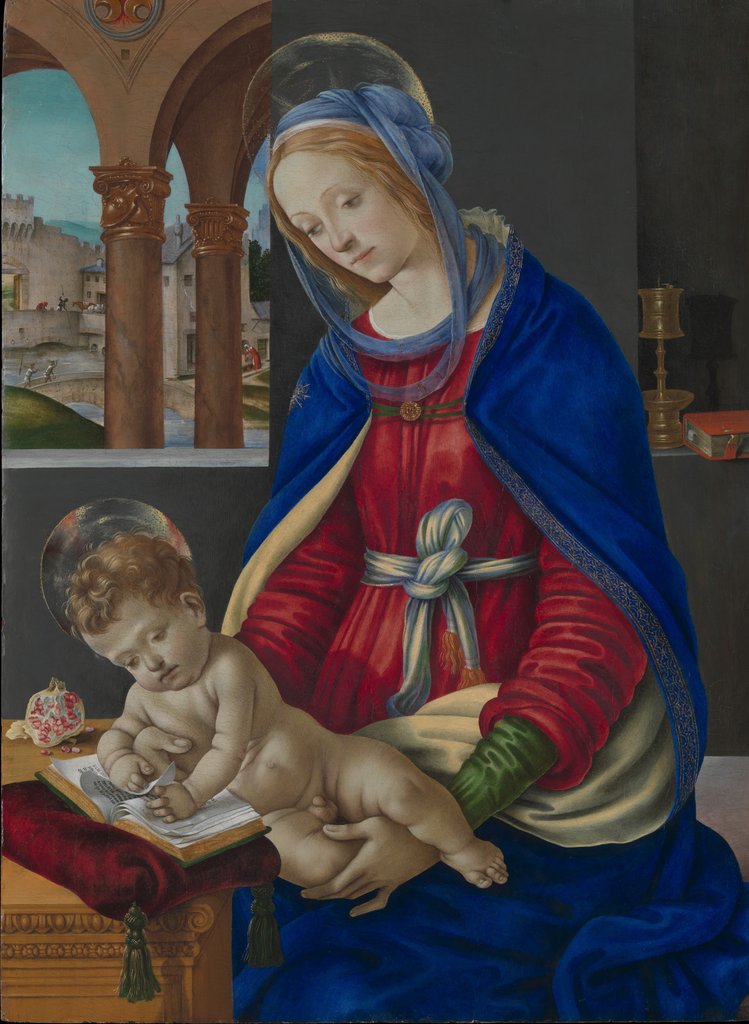 Detail of Madonna and Child, ca. 1483-84 by Filippino Lippi