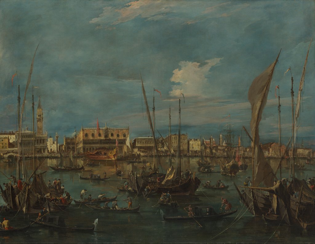 Detail of Venice from the Bacino di San Marco, ca. 1765 by Francesco Guardi