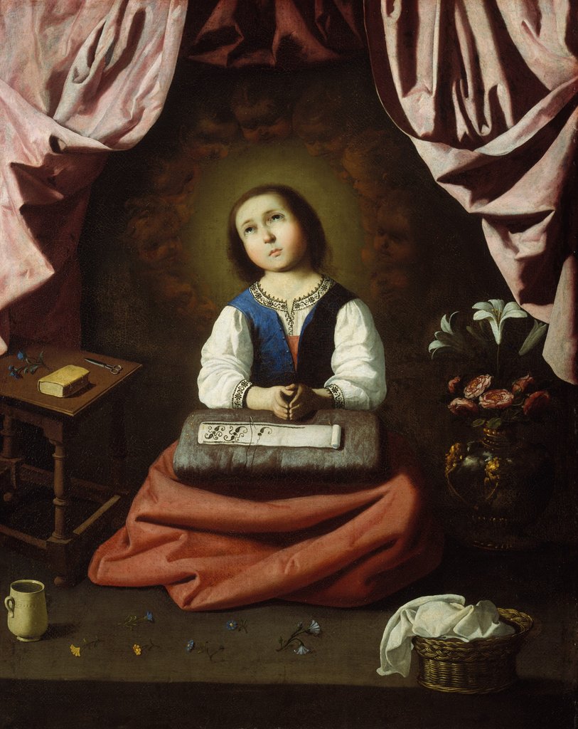 Detail of The Young Virgin, ca. 1632-33 by Unknown