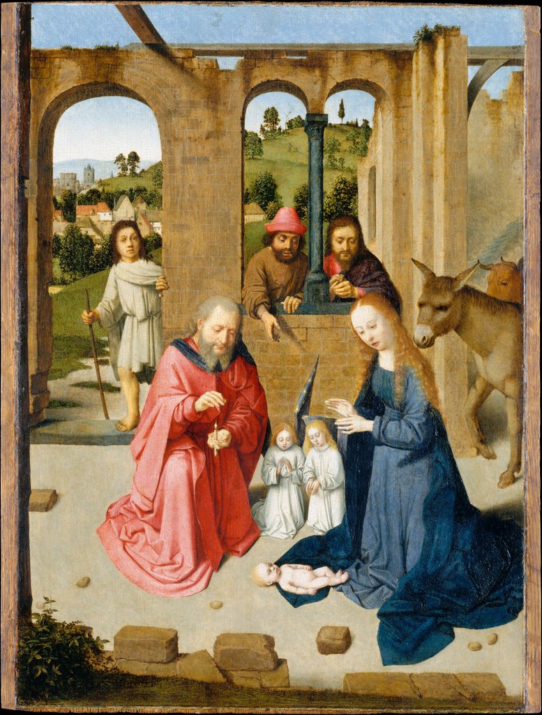 Detail of The Nativity, early 1480s by Gerard David