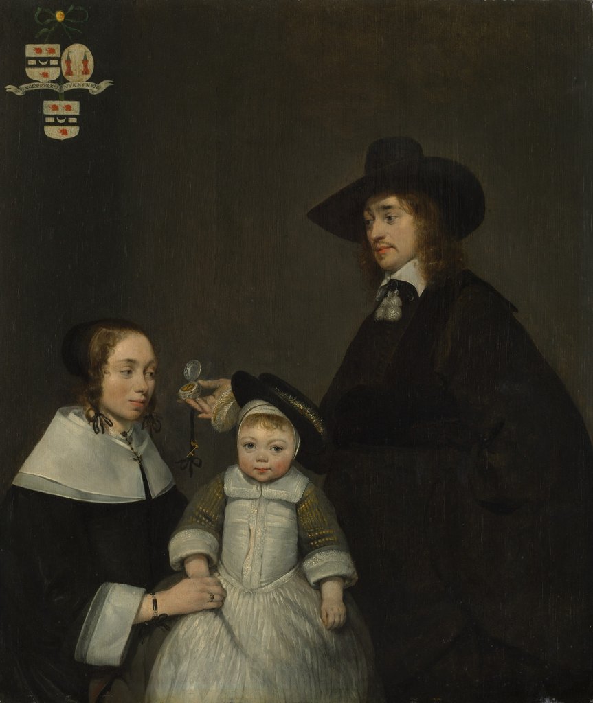 Detail of The Van Moerkerken Family, ca. 1653-54 by Gerard Terborch II