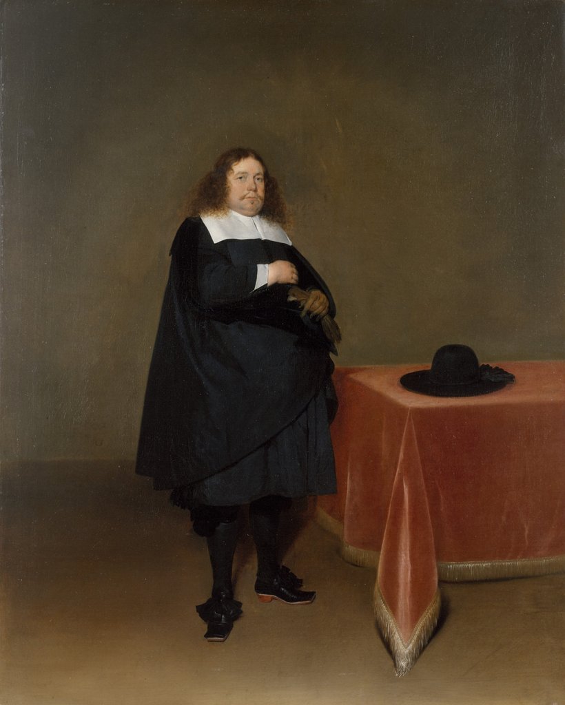 Detail of Burgomaster Jan van Duren, ca. 1666-67 by Gerard Terborch II