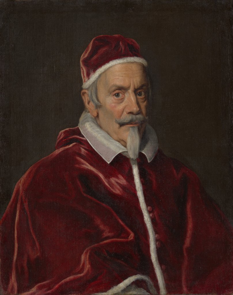 Detail of Pope Clement X, ca. 1670-71 by Giovanni Battista Gaulli Baciccio