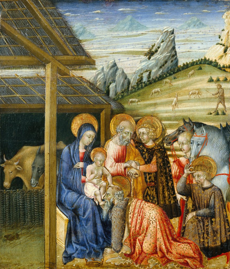Detail of The Adoration of the Magi, ca. 1460 by Giovanni di Paolo