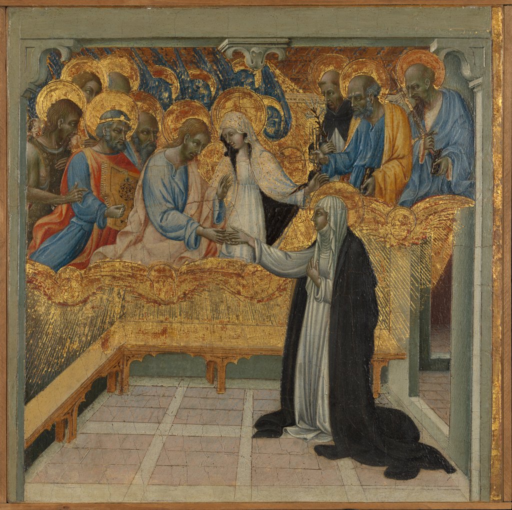 Detail of The Mystic Marriage of Saint Catherine of Siena by Giovanni di Paolo