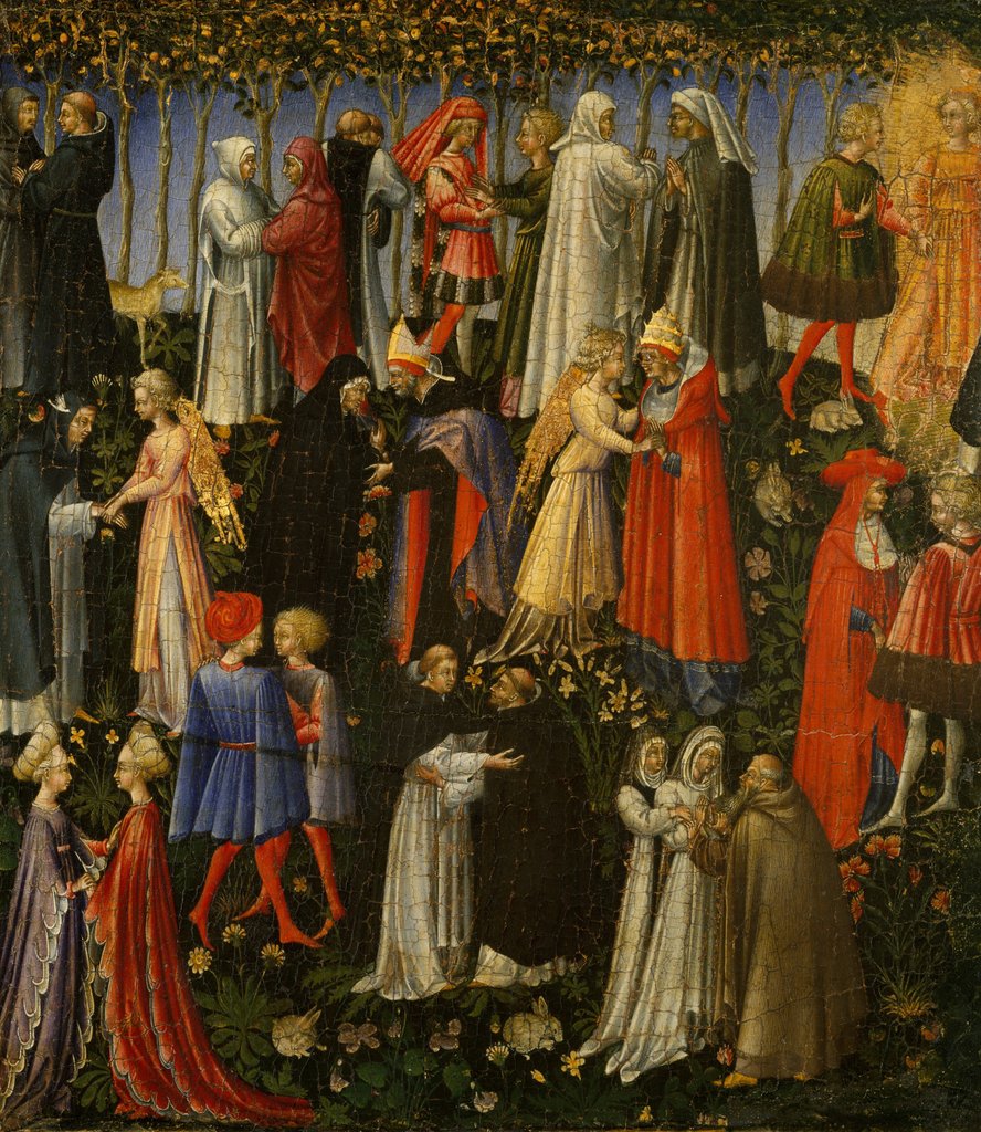 Detail of Paradise, 1445 by Giovanni di Paolo