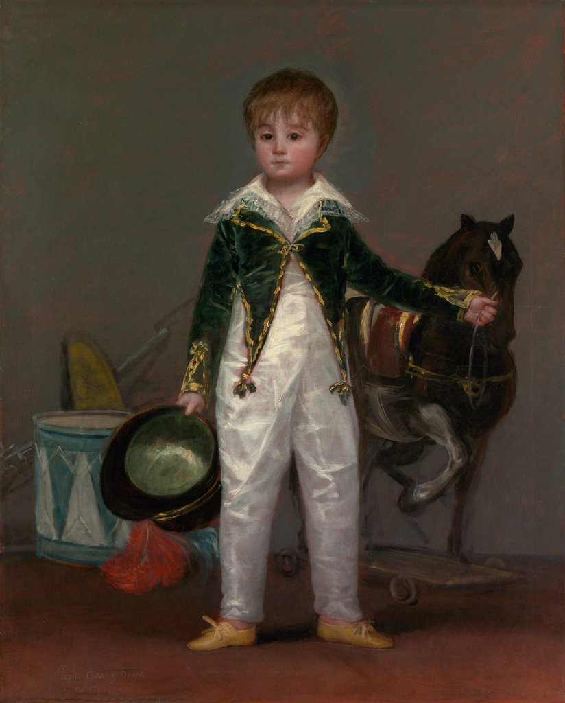 Detail of José Costa y Bonells, Called Pepito, ca. 1810 by Francisco Goya