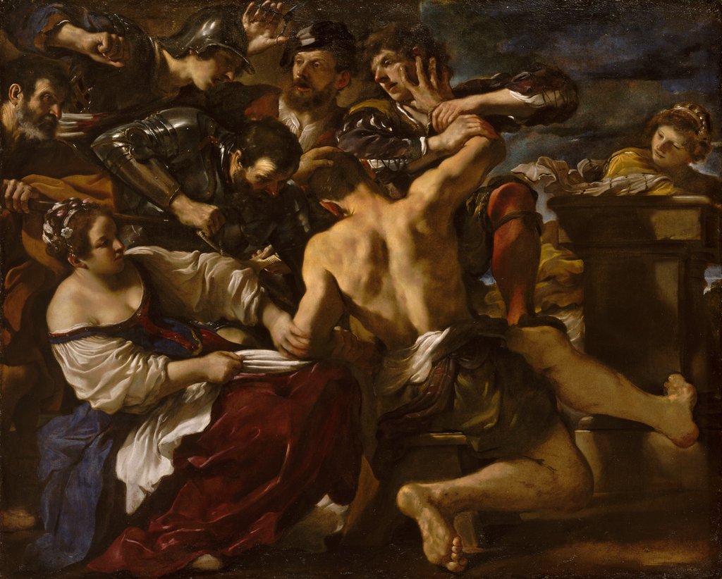 Detail of Samson Captured by the Philistines, 1619 by Guercino