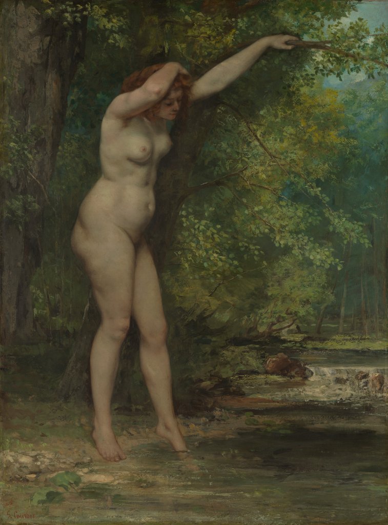 Detail of The Young Bather, 1866 by Gustave Courbet