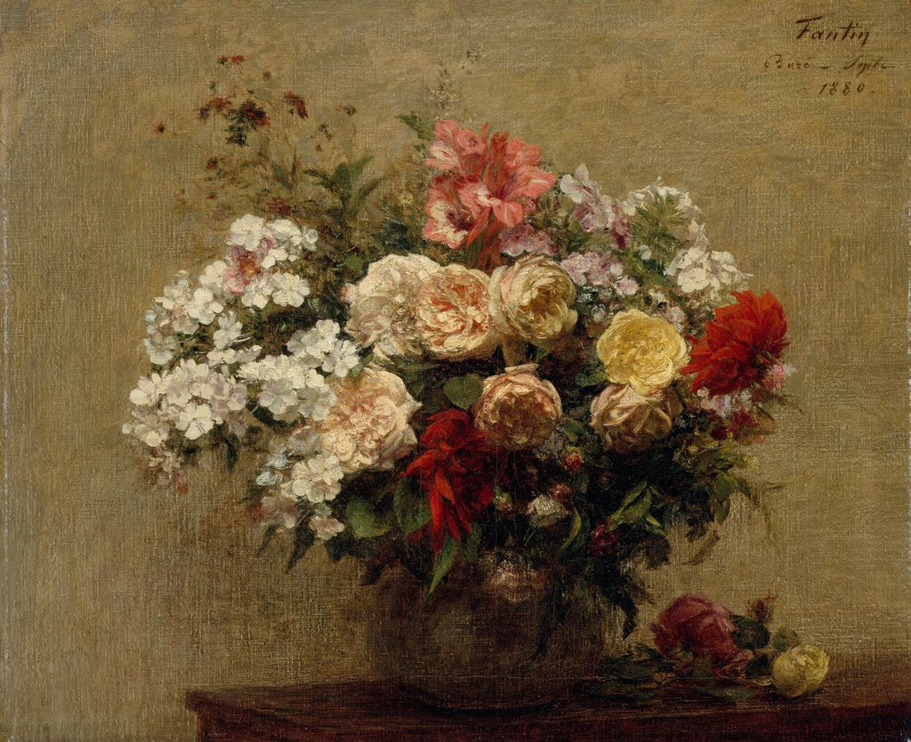 Detail of Summer Flowers, 1880 by Henri Fantin-Latour