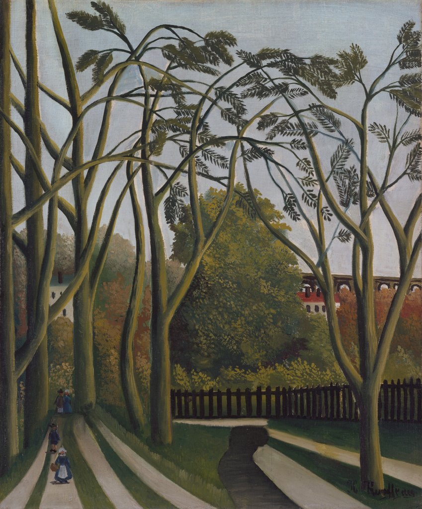 Detail of The Banks of the Bièvre near Bicêtre, ca. 1908-09 by Henri Rousseau