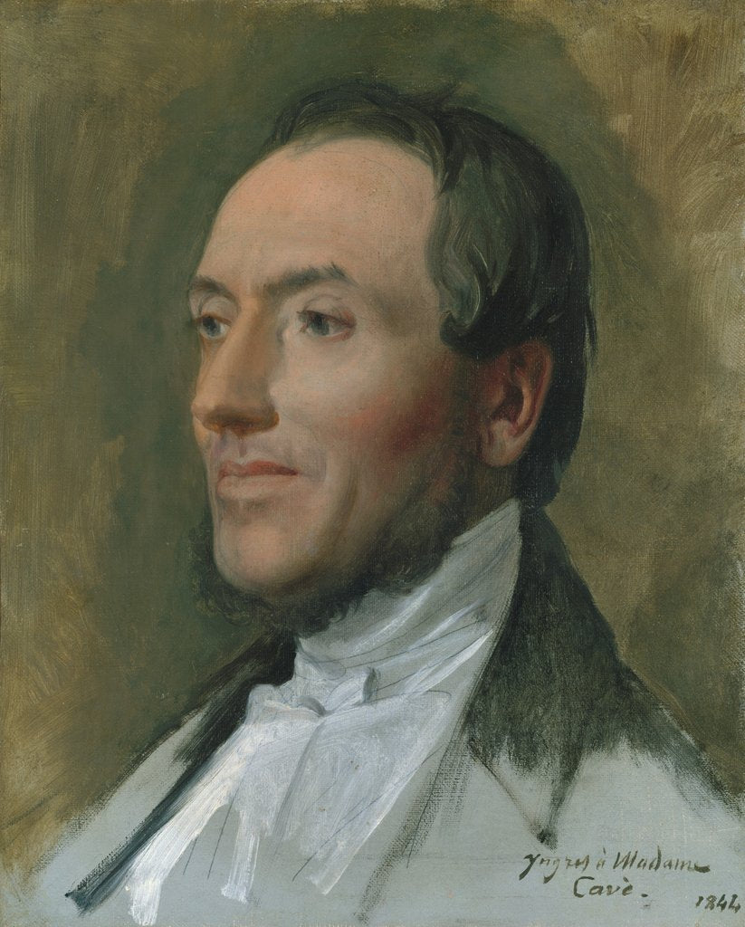 Detail of Edmond Cavé, 1844 by Jean-Auguste-Dominique Ingres