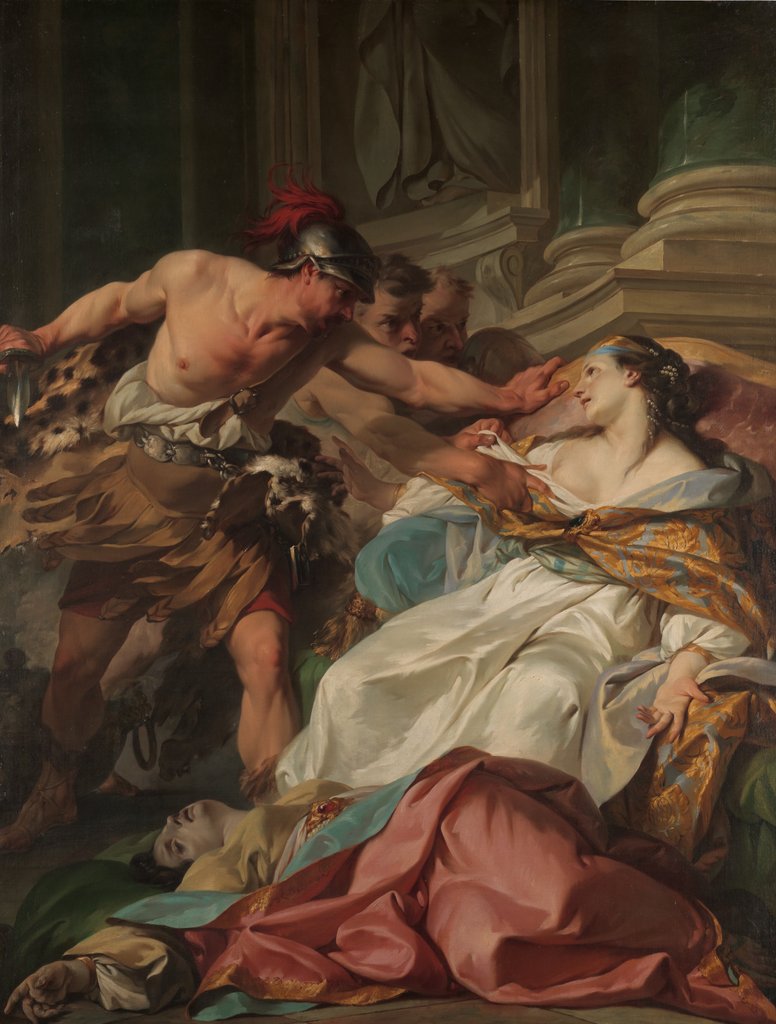 Detail of The Death of Harmonia, ca. 1740-41 by Jean Baptiste Marie Pierre