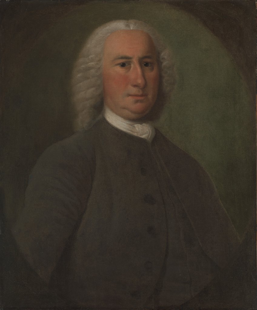 Detail of Gabriel Manigault, 1757 by Jeremiah Theus
