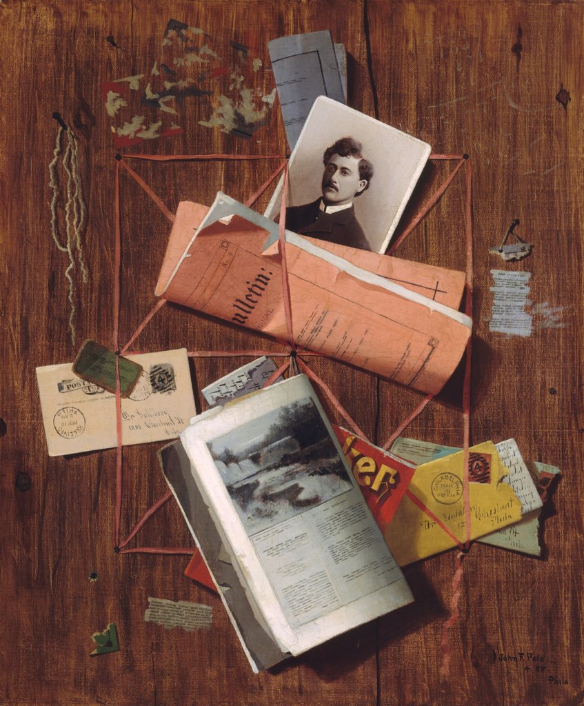 Detail of Office Board, 1885 by John Frederick Peto