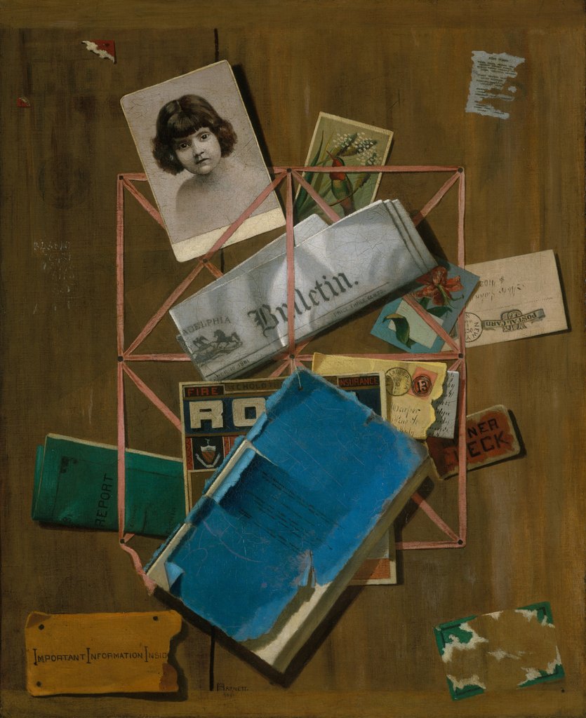 Detail of Old Souvenirs, ca. 1881-1901 by John Frederick Peto