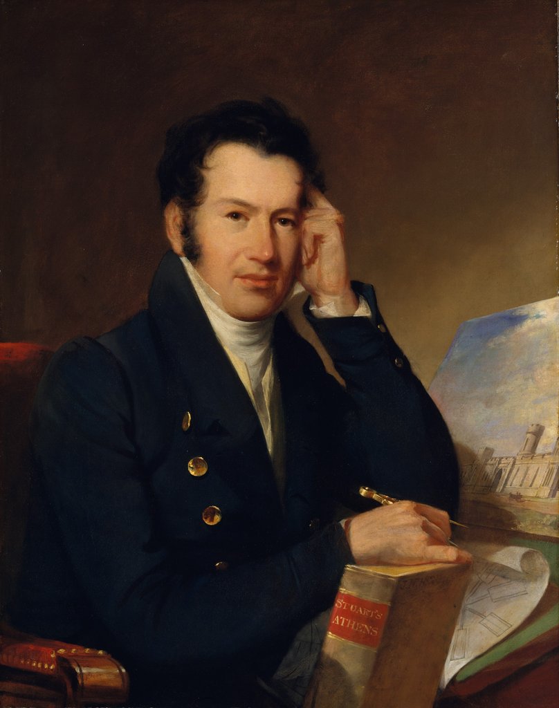 Detail of John Haviland, 1828 by John Neagle